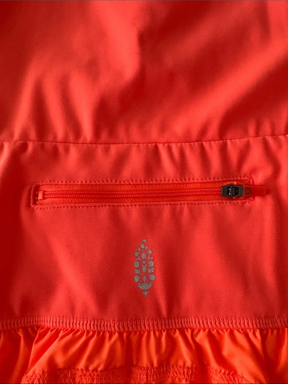 FP Movement by Free People Neon Orange Crossback One-Piece